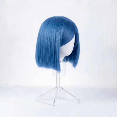 blue bob wig